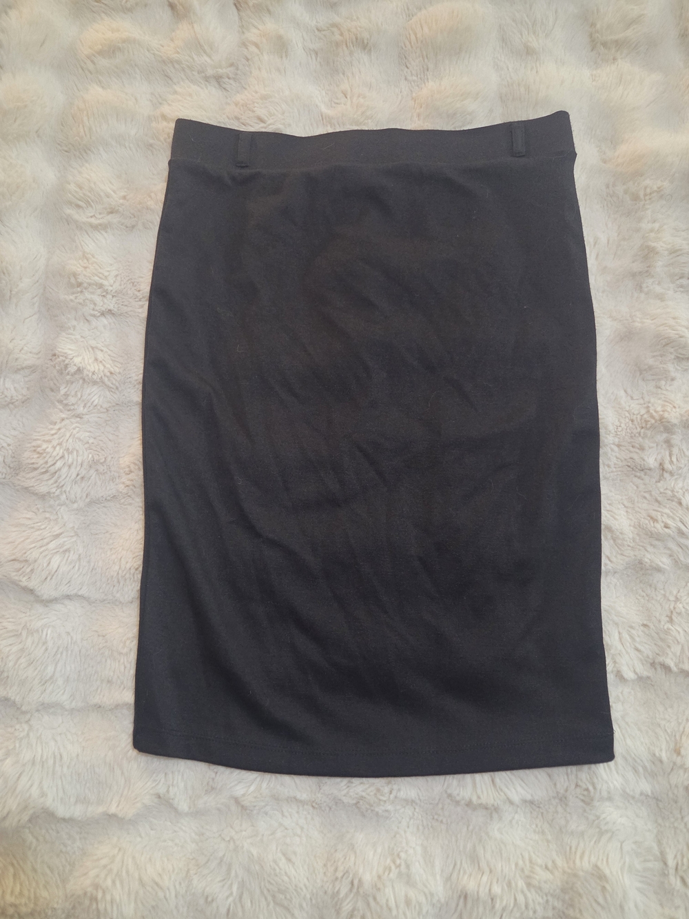 Womens Medium Black Tailored Pencil Skirt
